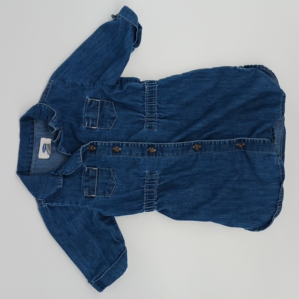 Old Navy Long Sleeve Denim Shirt Dress (3T)